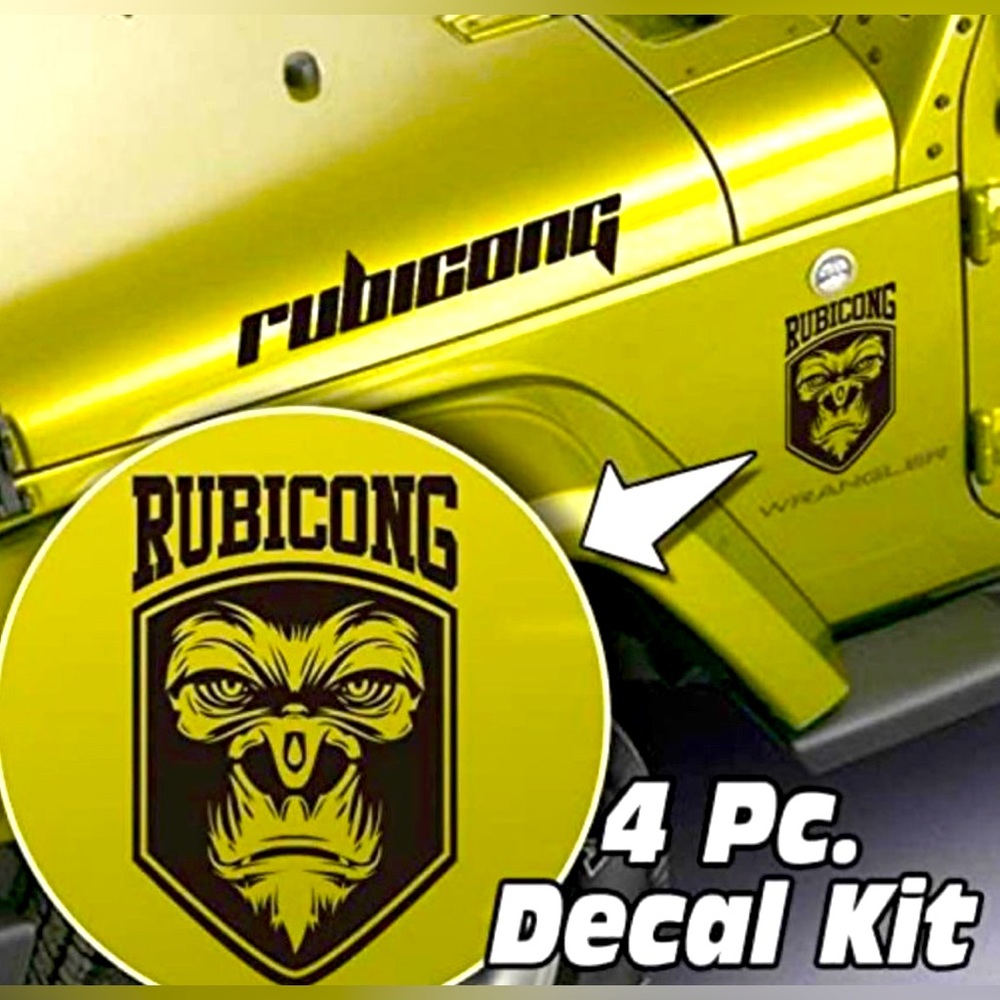 Jeep RUBICONG DECAL 4 Piece Set